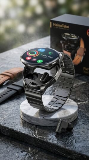 Haino Teko RW37 Watch Buds UAE 2-in-1 Smartwatch with Built-In Wireless Earbuds